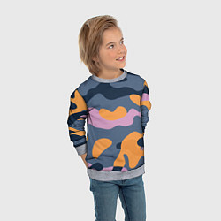 Свитшот детский Спортивный милитари Z, цвет: 3D-меланж — фото 2