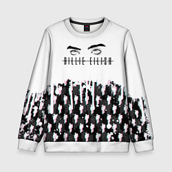 Свитшот детский BILLIE EILISH GLITCH, цвет: 3D-белый