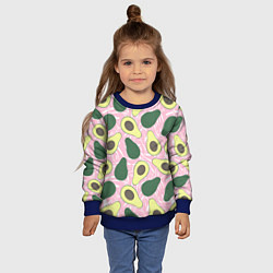 Свитшот детский Avocado, цвет: 3D-синий — фото 2