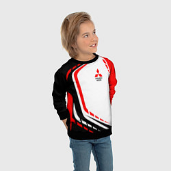 Свитшот детский Mitsubishi EVO Uniform, цвет: 3D-черный — фото 2