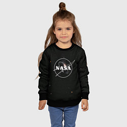 Свитшот детский NASA l НАСА S, цвет: 3D-черный — фото 2