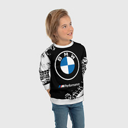 Свитшот детский BMW БМВ, цвет: 3D-белый — фото 2