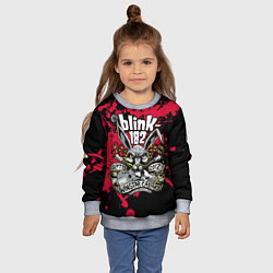 Свитшот детский Blink 182, цвет: 3D-меланж — фото 2