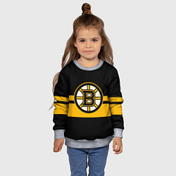 Свитшот детский BOSTON BRUINS NHL, цвет: 3D-меланж — фото 2
