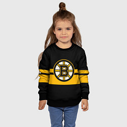 Свитшот детский BOSTON BRUINS NHL, цвет: 3D-черный — фото 2