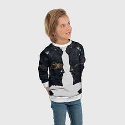 Свитшот детский Отражение Адама Дженсена Deus Ex, цвет: 3D-белый — фото 2