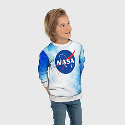 Свитшот детский NASA НАСА, цвет: 3D-белый — фото 2