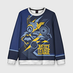 Свитшот детский Justice League, цвет: 3D-белый