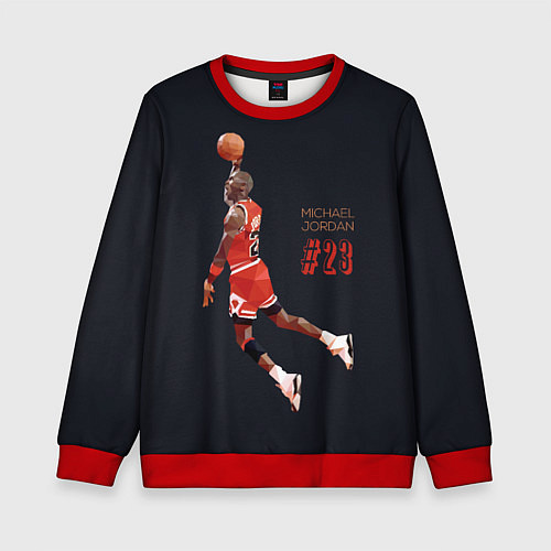 Детский свитшот MICHAEL JORDAN / 3D-Красный – фото 1