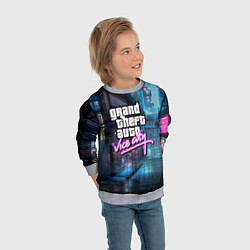 Свитшот детский GTA, цвет: 3D-меланж — фото 2
