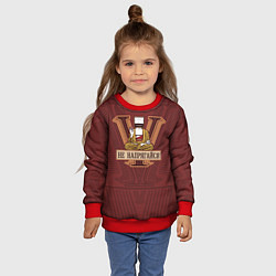 Свитшот детский Не напрягайся, цвет: 3D-красный — фото 2