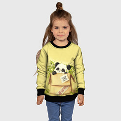 Свитшот детский Заказывали Панду? ?, цвет: 3D-черный — фото 2