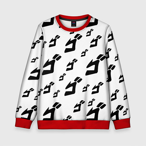 Детский свитшот JoJo Bizarre Adventure / 3D-Красный – фото 1