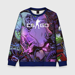 Свитшот детский CS GO, цвет: 3D-синий