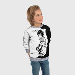 Свитшот детский JoJo Bizarre Adventure, цвет: 3D-меланж — фото 2