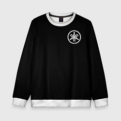 Свитшот детский Yamaha на спине, цвет: 3D-белый