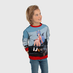 Свитшот детский Мичиру Кагэмори, цвет: 3D-красный — фото 2