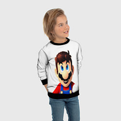 Свитшот детский Mario, цвет: 3D-черный — фото 2