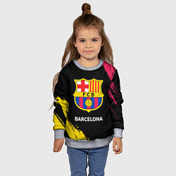 Свитшот детский BARCELONA БАРСЕЛОНА, цвет: 3D-меланж — фото 2