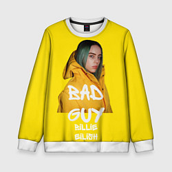 Свитшот детский Billie Eilish Билли Айлиш, цвет: 3D-белый