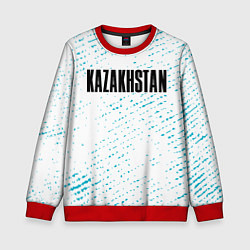 Свитшот детский KAZAKHSTAN КАЗАХСТАН, цвет: 3D-красный