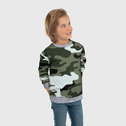 Свитшот детский Camouflage 2, цвет: 3D-меланж — фото 2