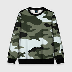 Свитшот детский Camouflage 2, цвет: 3D-черный