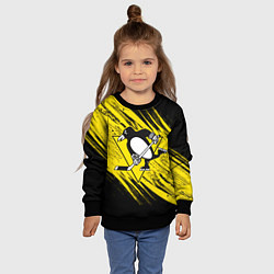 Свитшот детский Pittsburgh Penguins Sport, цвет: 3D-черный — фото 2