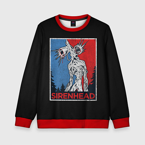 Детский свитшот Сиреноголовый / 3D-Красный – фото 1