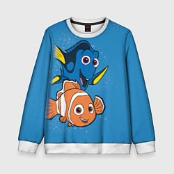 Свитшот детский Nemo, цвет: 3D-белый