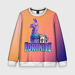 Свитшот детский Fortnite Lama, цвет: 3D-белый