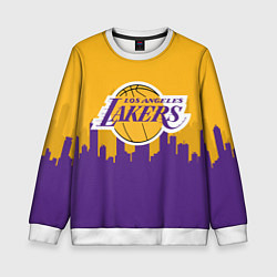 Свитшот детский LOS ANGELES LAKERS, цвет: 3D-белый