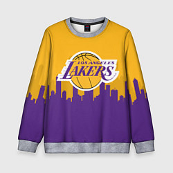 Свитшот детский LOS ANGELES LAKERS, цвет: 3D-меланж