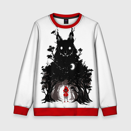 Детский свитшот Красная шапочка / 3D-Красный – фото 1