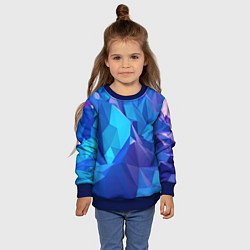 Свитшот детский NEON CRYSTALLS, цвет: 3D-синий — фото 2