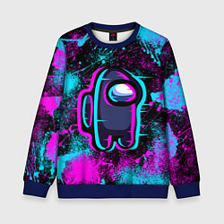 Свитшот детский NEON AMONG US, цвет: 3D-синий