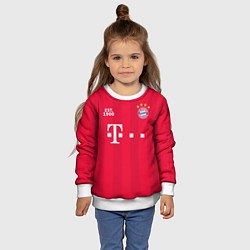 Свитшот детский BAYERN 2021 - ДОМАШНЯЯ, цвет: 3D-белый — фото 2