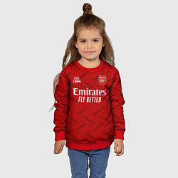 Свитшот детский ARSENAL 2021 - ДОМАШНЯЯ, цвет: 3D-красный — фото 2