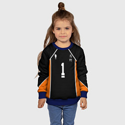 Свитшот детский Форма капитана Haikyuu!!, цвет: 3D-синий — фото 2