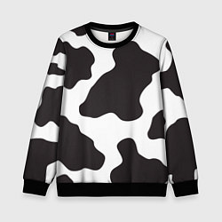 Свитшот детский Корова, цвет: 3D-черный