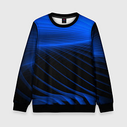 Свитшот детский Неоновые лучи, цвет: 3D-черный