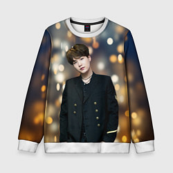 Свитшот детский MIN YOONGI, цвет: 3D-белый