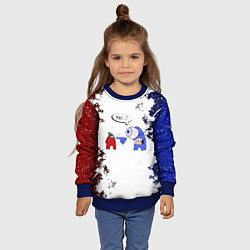 Свитшот детский Among Us - YOU! Z, цвет: 3D-синий — фото 2