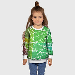 Свитшот детский Абстракция камень, цвет: 3D-белый — фото 2