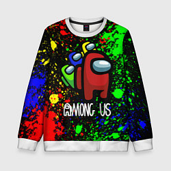 Свитшот детский AMONG US, цвет: 3D-белый