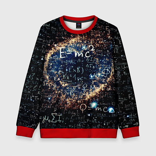 Детский свитшот Формула Вселенной / 3D-Красный – фото 1