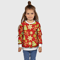 Свитшот детский С Новым Годом!, цвет: 3D-белый — фото 2