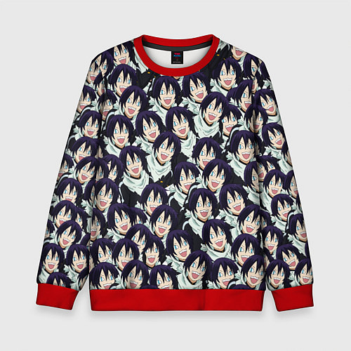 Детский свитшот ЯТО БЕЗДОМНЫЙ БОГ / 3D-Красный – фото 1