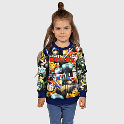 Свитшот детский ROBLOX, цвет: 3D-синий — фото 2