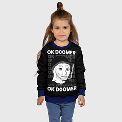 Свитшот детский OK DOOMER, цвет: 3D-синий — фото 2
